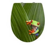 Zurbrüggen WC-Sitz Hochglanz Acryl Frog,Duroplast,multicolour