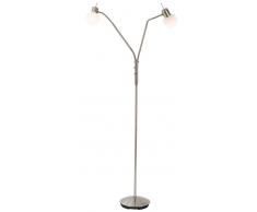 Nino Leuchten LED Stehleuchte 2-flg. Loxy,Metall,silber