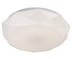 Nino Leuchten LED Deckenleuchte Diamond,Kunststoff,Weiß