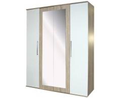 Z2 Drehtürenschrank 4-türig LEON,Holznachbildung,Weiß
