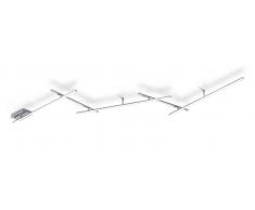 Trio Leuchten LED-Deckenleuchte INDIRA,Metall,silber