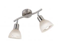 Nino Leuchten LED Spot 2-flg. Daytona,Metall,silber