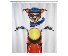 Zurbrüggen Duschvorhang Biker Dog,Polyester,multicolour