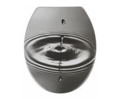 Zurbrüggen WC-Sitz Waterdrop Grau,Duroplast,multicolour