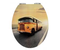 Zurbrüggen WC-Sitz Vintage Bus,MDF,Weiß