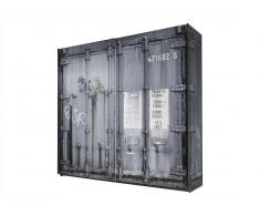 Zurbrüggen Schwebetürenschrank 2-türig CONTAINER,Holznachbildung,grau