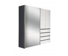 Hom´in Dreh-/Schwebetürenschrank 3-t SINGHA,Holznachbildung,Graphit