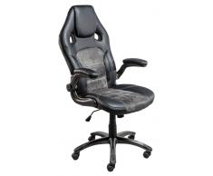 XORA Racing Bürostuhl MARCEL,Microfaser,schwarz