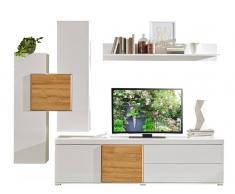 Z2 Wohnwand INTRA,Holznachbildung,Weiß