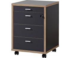 Voleo Rollcontainer Setup,Holznachbildung,anthrazit