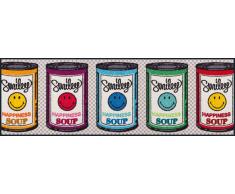 Kleen-Tex Fußmatte Smiley Happiness Soup,Polyamid,multicolour