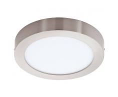 Eglo Leuchten LED-Aufbauspot D.22,5cm nickel,Stahl,silber