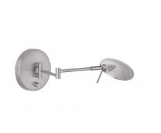 Trio Leuchten LED-Wandleuchte KAZAN,Metall,silber