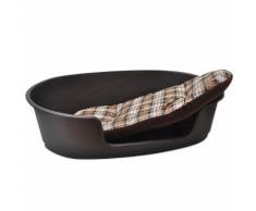 Sparset Hundekorb Siesta braun mit Lindo Hundekissen - Set Größe 89: L 101 x B 66 x H 29 cm