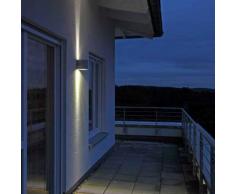 Albert Wandstrahler mit LED B: 14 H: 15 T: 16 cm, silber 692307, EEK: A+