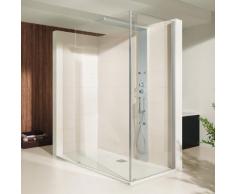 Hoesch THASOS Duschwand mit Duschsäule, Eckversion, B: 140 H: 210 T: 90 cm, Links 9428614.101401