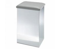 Decor Walther CASE HK 2 Wäschehocker mit Softclose Scharnier B: 320 H: 660 T: 320 mm Kunstleder grau 0611893