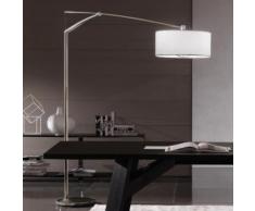 Vibia Balance Steh-/Bogenleuchte mit Dimmer B: 50 H: 210 T: 215 cm, nickel matt/weiß 519130, EEK: A++