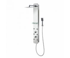HSK Softcube Duschpaneel B: 220 H: 1500 mm mit Kopfbrause B: 300 T: 200 mm Glas verspiegelt 1001650-KB13-47
