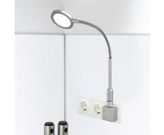 Paul Neuhaus Juby LED Steckerleuchte m. Flexarm B: max. 41 H: 42 T: 5,5 cm, nickel matt 4139-55, EEK: A+. Diese Leuchte enthält eingebaute LED-Lampen. A++ (LED), A+ (LED), A (LED). Die Lampen können in der Leuchte nicht ausgetauscht werden.