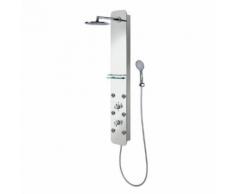 HSK Softcube Duschpaneel B: 220 H: 1500 mm mit Kopfbrause Ø 400 H: 8 mm Glas verspiegelt 1001600-KB5-47