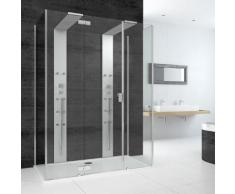 Hoesch THASOS for two Duschwand m. Duschsäulen, Vorwandv., B: 180 H: 213,1 T: 90 cm, Li. 4428321.101401