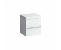 Laufen Case Rollcontainer B: 46 H: 50,5 T: 38,5 cm, 2 Auszüge Front weiß matt / Korpus weiß matt H4020510754631