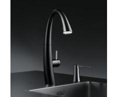 KWC Zoe Küchenarmatur mit LUMINAQUA® LED-Technologie schwarz 10.201.122.106FL, EEK: A+