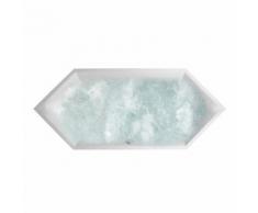 Villeroy & Boch Squaro Sechseck Badewanne mit Whirlpoolsystem L: 190 B: 80 cm starwhite, mit HydroPool Entry UHE190SQR6A1V96, EEK: A+. Dieser Whirlpool enthält eingebaute LED-Lampen. A++ (LED), A+ (LED), A (LED). Die Lampen können in dem Whirlpool...