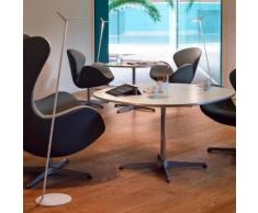 Vibia Skan LED Stehleuchte/Leseleuchte mit Dimmer B: 28 H: 123,5 T: 30 cm, weiß matt/klar 025003, EEK: A+