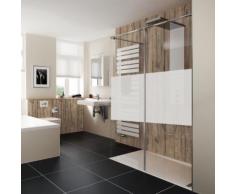 HSK Pro Concept Walk In Duschwand, 2-teilig B: 160 H: 200 cm, Anschlag R ESG mittig mattiert, Edelglas / chrom 1735160-41-100#EdRe
