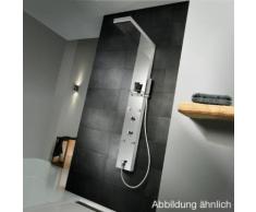 HSK Duschpaneel Lavida gekürzt B: 210 H: 1600 T: 670 mm freihängende Regentraverse edelstahl poliert/Glasfront weiß 1900014-42