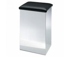 Decor Walther CASE HK 2 Wäschehocker mit Softclose Scharnier B: 320 H: 660 T: 320 mm Kunstleder schwarz 0611860