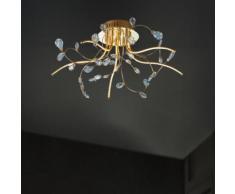 B-LEUCHTEN CRYSTAL LED Deckenleuchte Ø 54 H: 30 cm, messing poliert/klar 70326/540-40, EEK: A+. Diese Leuchte enthält eingebaute LED-Lampen. A++ (LED), A+ (LED), A (LED). Die Lampen können in der Leuchte nicht ausgetauscht werden.