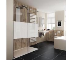 HSK Pro Concept Walk In Duschwand, 2-teilig B: 120 H: 200 cm, Anschlag L ESG mittig mattiert, Edelglas / chrom 1735120-41-100#EdLi