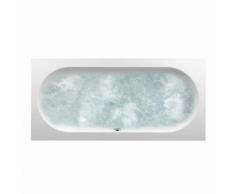 Villeroy & Boch Oberon Duo Rechteck Badewanne mit Whirlpoolsystem L: 190 B: 90 cm weiß mit AirPool Entry UAE199OBE2A2V01, EEK: A+. Dieser Whirlpool enthält eingebaute LED-Lampen. A++ (LED), A+ (LED), A (LED). Die Lampen können in dem Whirlpool nicht...