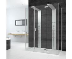 Hoesch THASOS for two Duschwand m. Duschsäulen, Vorwandv., B: 160 H: 213,1 T: 100 cm, Re. 4428306.101401