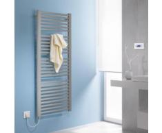 Kermi Basic-E Heizkörper B: 89,9 H: 117,2 cm glanzsilber metallic, 800 Watt, Elektro-Set WFC L E0E10120090WGXK