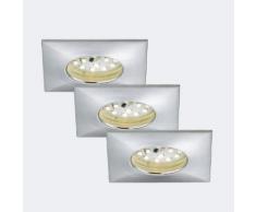Briloner Attach 3er Set LED Einbauleuchten eckig B: 7,5 H: 2,8 T: 7,5 cm, aluminium 7205-039, EEK: A+. Diese Leuchte enthält eingebaute LED-Lampen. A++ (LED), A+ (LED), A (LED). Die Lampen können in der Leuchte nicht ausgetauscht werden.
