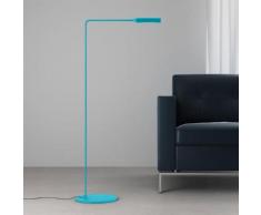 Lumina Flo Lounge LED Stehleuchte / Leseleuchte Ø 23 B: 42 H: 100 cm, cyan 97127op00, EEK: A+