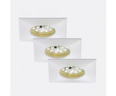 Briloner Attach 3er Set LED Einbauleuchten eckig B: 7,5 H: 2,8 T: 7,5 cm, weiß 7205-036, EEK: A+. Diese Leuchte enthält eingebaute LED-Lampen. A++ (LED), A+ (LED), A (LED). Die Lampen können in der Leuchte nicht ausgetauscht werden.