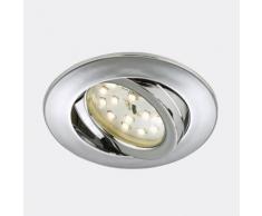 Briloner Attach LED Einbauleuchten rund, schwenkbar Ø 8,2 H: 2,8 cm, chrom 7209-018, EEK: A+. Diese Leuchte enthält eingebaute LED-Lampen. A++ (LED), A+ (LED), A (LED). Die Lampen können in der Leuchte nicht ausgetauscht werden.