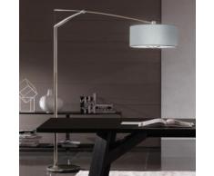 Vibia Balance Steh-/Bogenleuchte m. Dimmer B:50 H:210 T:215 cm, nickel matt/aluminium grau 519230, EEK: A++