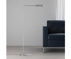 Lumina Flo Lounge LED Stehleuchte / Leseleuchte Ø 23 B: 42 H: 100 cm, nickel 97144000, EEK: A+