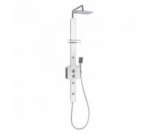 HSK Softcube XS2 Glas-Duschpaneel B: 315 H: 1730 mm mit Kopfbrause B: 300 T: 200 mm Glasfarbe weiß 1001640-KB13-42