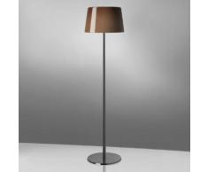 Foscarini Lumiere XXL Leseleuchte mit Dimmer Ø 32 H: 144 cm, chrom schwarz/marone 191004C55, EEK: C