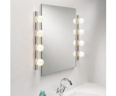 Illumina/Astro Cabaret Wand-/Spiegelleuchte 4-flg. B: 55 H: 6,5 T: 90 cm, opalweiß/chrom 0499, EEK: A+. Diese Leuchte ist geeignet für Leuchtmittel der Energieklassen: A+, A, B, C, D, E.