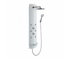 HSK ADP 100 Glas-Duschpaneel B: 330 H: 1440 mm, Kopfbrause Ø 250 H: 8 mm Glas weiß 1001500-KB3-06