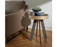 Müller VALET Tabletttisch Ø 400 H: 510 mm, anthrazit/birke SE-0847