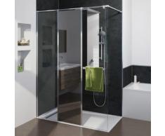 HSK Pro Concept Walk In Duschwand, 3-teilig B: 120 H: 200 cm, Anschlag L ESG klar hell / chrom 1736120-41-50#Li